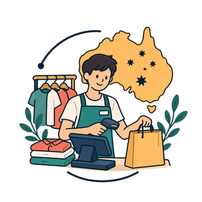 Trabajo retail estudiantes Australia