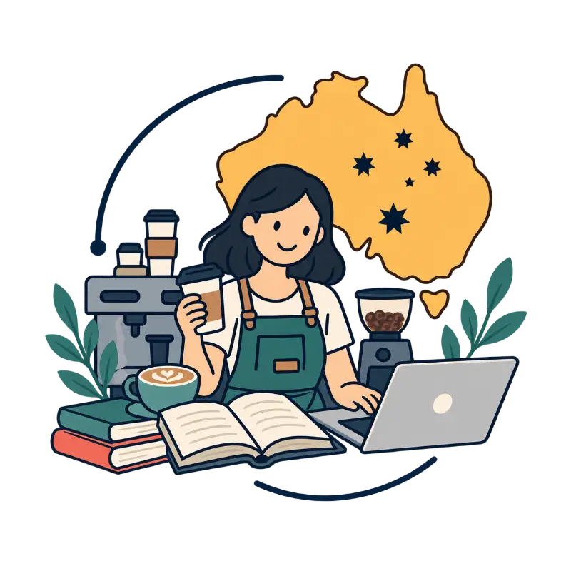 Trabajo de barista compatible con estudios en Australia