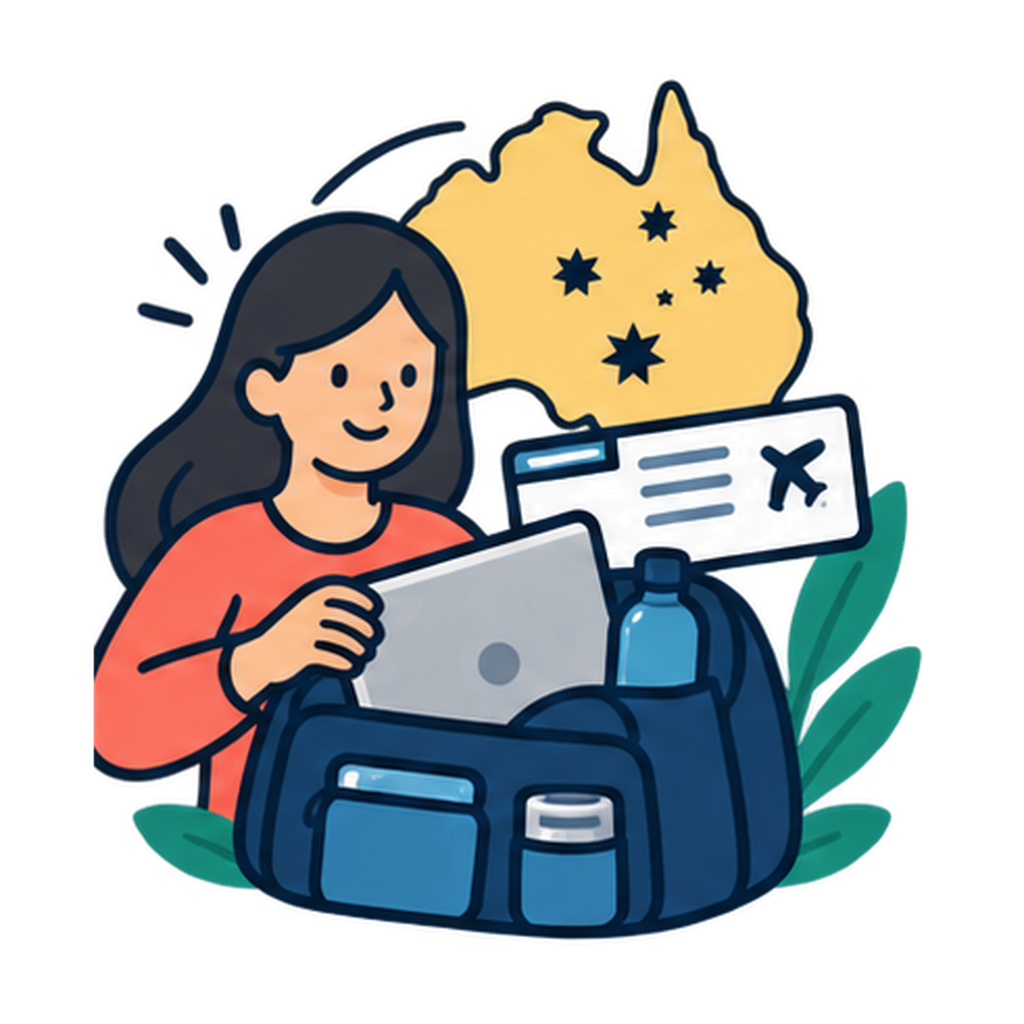 Documentación en equipaje de mano para Australia