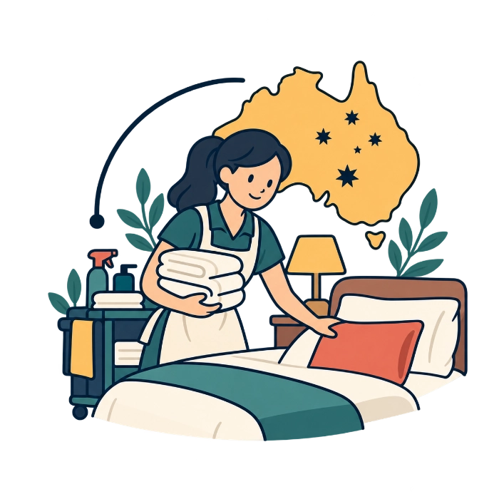 Housekeeping en hotel en Australia