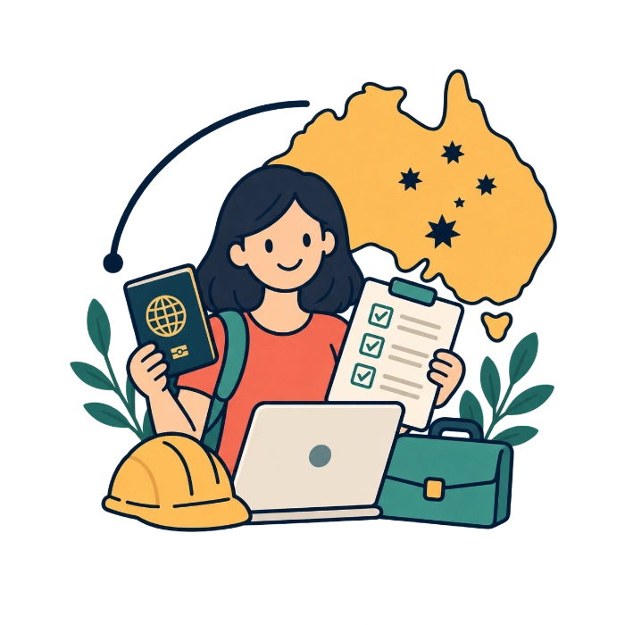 Work rights y TFN para trabajar en limpieza en Australia