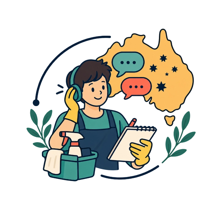 Inglés para trabajar en limpieza en Australia