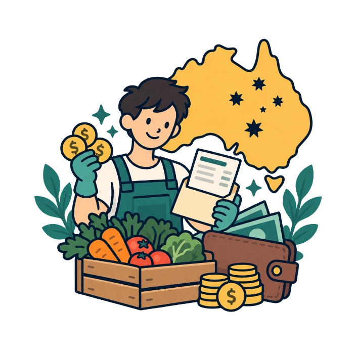 Salario y Award trabajo agrícola Australia