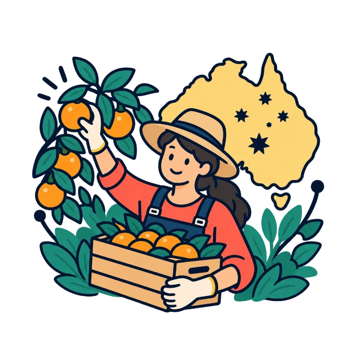 Picking y harvesting para Working Holiday en Australia